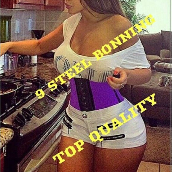 9 BONES GENUINE LATEX WAIST TRAINER CINCHER - Picture 2 of 5